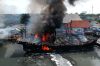 Begini Penampakan 13 Kapal Nelayan yang Hangus Terbakar di Pelabuhan Tegal