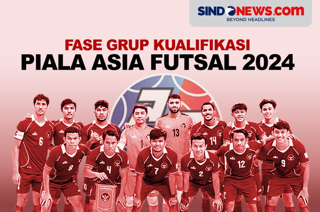 SINDOgrafis Hasil Undian Fase Grup Kualifikasi Piala Asia Futsal 2024