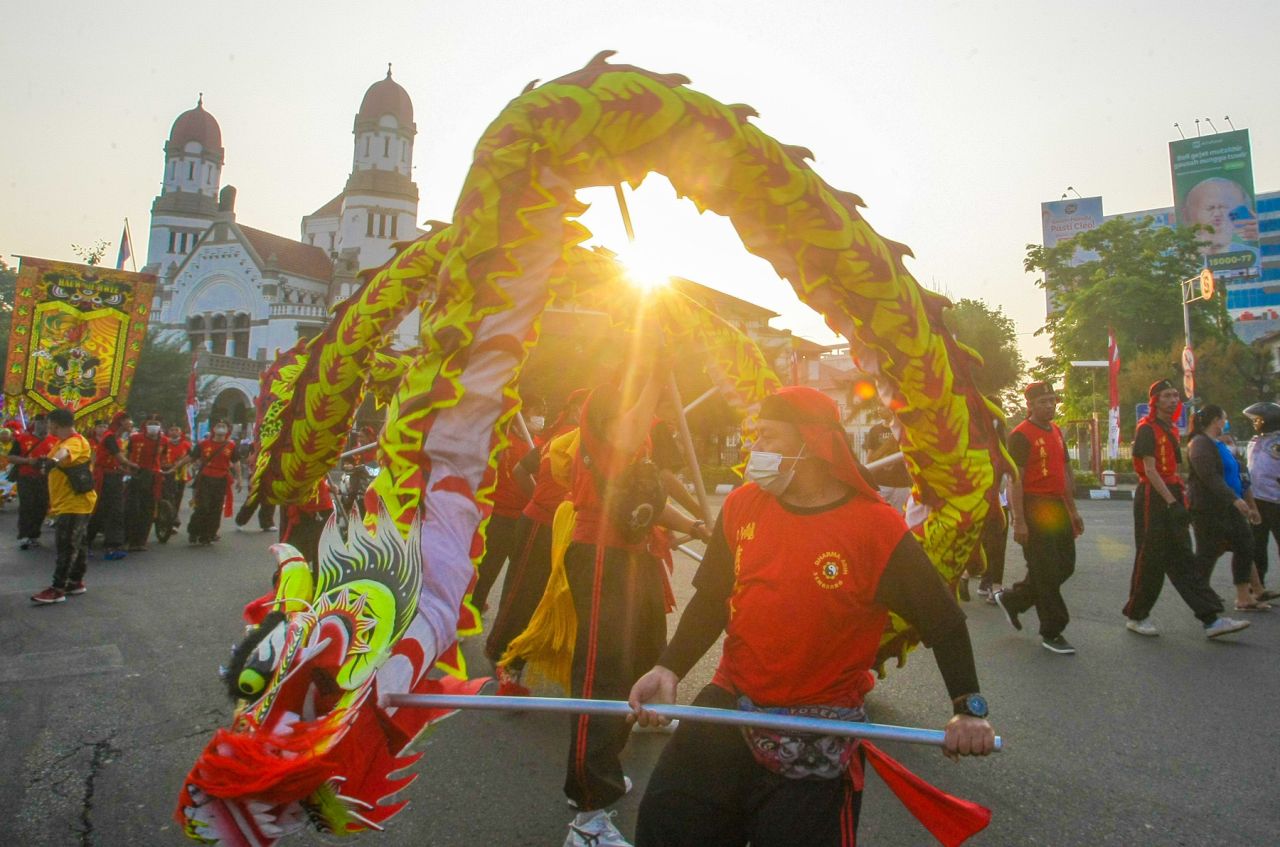 FOTO: Potret Arak-arakan Budaya Peringati Kedatangan Laksamana Cheng Ho di  Semarang