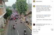 Ratusan Massa Long March Menuju PN Jaktim, Warganet: Merinding Melihatnya