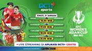 Jadwal Live Streaming RCTI+ Piala Asia Wanita 2022, Jumat (21/1/2022)