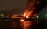 Kapal Ferry Penumpang Dumai Line 5 Meledak dan Terbakar: 1 ABK Tewas, 1 Hilang dan 4 Kritis