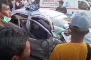 Mobil Rombongan Pesilat Tabrakan Beruntun di Madiun, 1 Tewas Terjepit