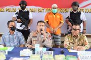 Polda Kepri Musnahkan 58 Kg Sabu Asal Malaysia