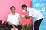 Jokowi Disuntik Booster Kedua di Istana Bogor Gunakan Vaksin Indovac