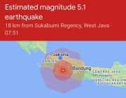Getaran Gempa M6,1 di Sukabumi Terasa hingga Jakarta
