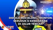 Diduga Rem Blong, Tronton Seruduk 6 Kendaraan di Jalur Tengah Banjarnegara