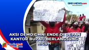 Aksi Demo GMNI Ende di Depan Kantor Bupati Berlangsung Ricuh