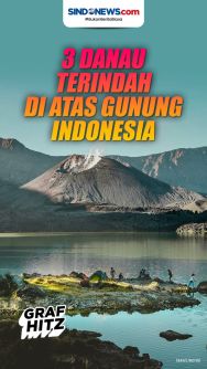 3 Danau Terindah di Atas Gunung Indonesia, Bikin Betah Liburan!