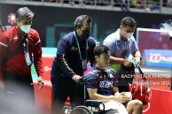 Cedera, Vito Pakai Kursi Roda Mundur dari Malaysia Open 2022