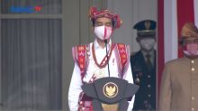 Presiden Joko Widodo Pakai Baju Adat NTT dalam Upacara Peringatan HUT RI ke-75