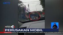 Dua Pria Lakukan Perusakan Mobil yang Berpenumpang Ibu dan Anak Balita