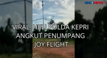 Viral, Heli Polda Kepri Angkut Penumpang Joy Flight