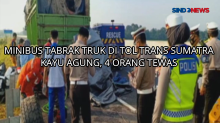 Minibus Tabrak Truk di Tol Trans Sumatera Kayu Agung, 4 Tewas