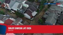 Banjir yang Rendam Sejumlah Wilayah di Bekasi Mulai Surut