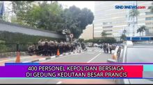 400 Personel Kepolisian Bersiaga Di Gedung Kedutaan Besar Prancis