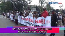 Ratusan Umat Islam di Bandung Kecam Presiden Prancis