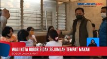 Wali Kota Bogor Sidak Pengunjung Rumah Makan Usai Liburan