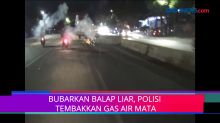 Bubarkan Balap Liar di Makassar, Polisi Tembakkan Gas Air Mata