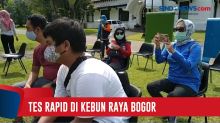 Dinas Kesehatan Kota Bogor Gelar Rapid Tes Massal di Kebun Raya Bogor
