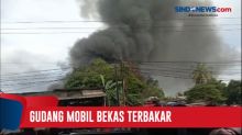 Gudang Penyimpanan Mobil Bekas di Jalan Raya Parung Terbakar