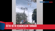 Detik Detik Kemunculan Fenomena Tornado di Makassar