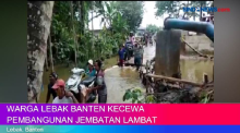 Warga Lebak Banten Protes Pembangunan Jembatan Lambat