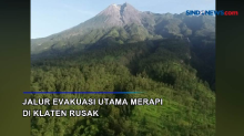 Jalur Evakuasi Utama Gunung Merapi di Klaten Rusak Parah