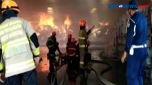 Gudang Pabrik Kapas di Bandung Ludes Terbakar