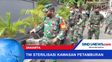 Personel TNI Kodim 501 Sterilisasi Kawasan Petamburan