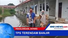 TPS di Pekalongan Terendam Banjir Rob, Warga Kesulitan Nyoblos