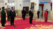 Video Enam Menteri Baru Dilantik Presiden Jokowi di Istana Negara