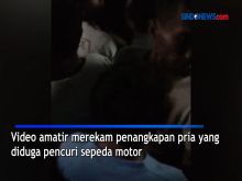 Video Pria yang Diduga Maling Motor Ditangkap Warga di Medan