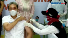 Wakil Wali Kota Bogor Disuntik Vaksin Covid-19 di Puskesmas Tanah Sareal