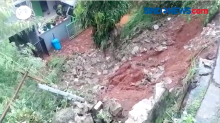 Tergerus Hujan, Turap Setinggi 8 Meter di Jati Kramat Bekasi Longsor