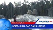 Perut Bumi Semburkan Gas dan Meterial Lumpur di Pekanbaru