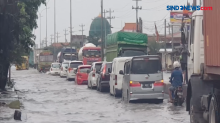 Banjir Jalur Pantura Kaligawe Mulai Surut