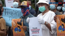 Demo Tolak Kekerasan terhadap Jurnalis oleh Oknum Aparat