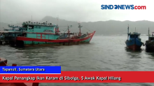 Kapal Penangkap Ikan Karam di Sibolga, 5 Awak Kapal Hilang