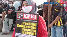 KPBI Gelar Unjuk Rasa di Pintu Pelabuhan Tanjung Priuk