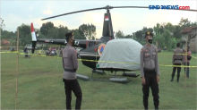 Helikopter BNPB Mendarat Darurat di Lapangan Sepakbola