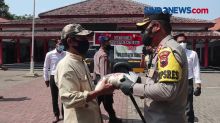 Objek Wisata Tutup Selama PPKM Darurat, Pedagang Dapat Bansos dari Polres Pemalang