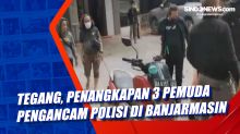 Tegang, Penangkapan 3 Pemuda Pengancam Polisi di Banjarmasin