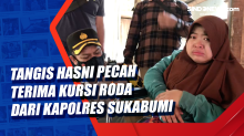 Tangis Hasni Pecah Terima Kursi Roda dari Kapolres Sukabumi