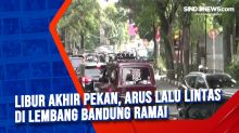 Libur Akhir Pekan, Arus Lalu Lintas di Lembang Bandung Ramai