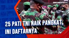 25 Pati TNI Naik Pangkat, Ini Daftarnya