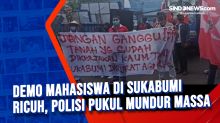 Demo Mahasiswa di Sukabumi Ricuh, Polisi Pukul Mundur Massa