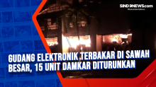 Gudang Elektronik Terbakar di Sawah Besar, 15 Unit Damkar Diturunkan