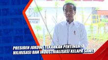 Presiden Jokowi Tekankan Pentingnya Hilirisasi dan Industrialisasi Kelapa Sawit