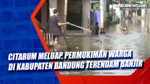 Citarum Meluap, Permukiman Warga di Kabupaten Bandung Terendam Banjir